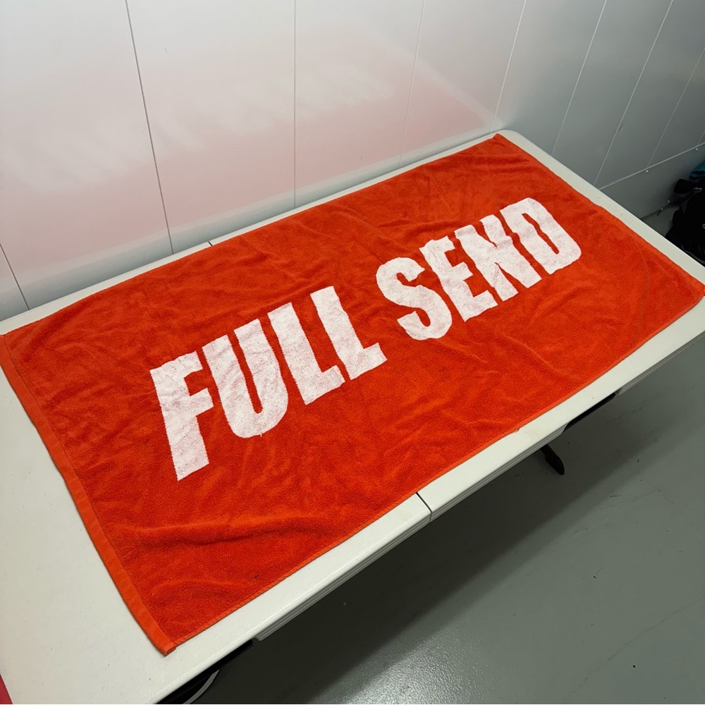 Full Send Nelk Boys Red Beach Towel